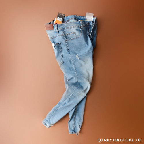 Quần jeans REYTRO 210 Xanh rách 