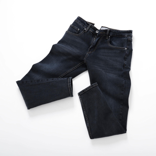 Quần jeans DEFOXX 279 Xám đen wash túi thường