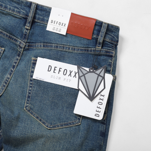 Quần Jeans DEFOXX 300 Xanh wash dơ 