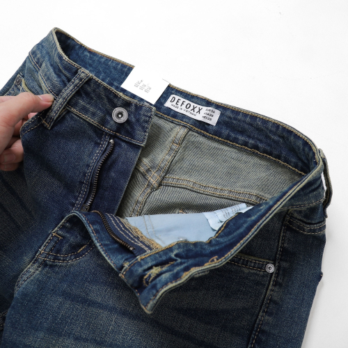 Quần Jeans DEFOXX 300 Xanh wash dơ 